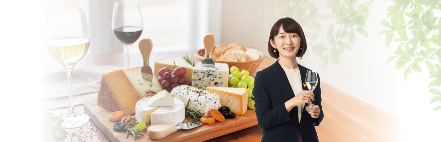 マイ先生とワインとチーズ