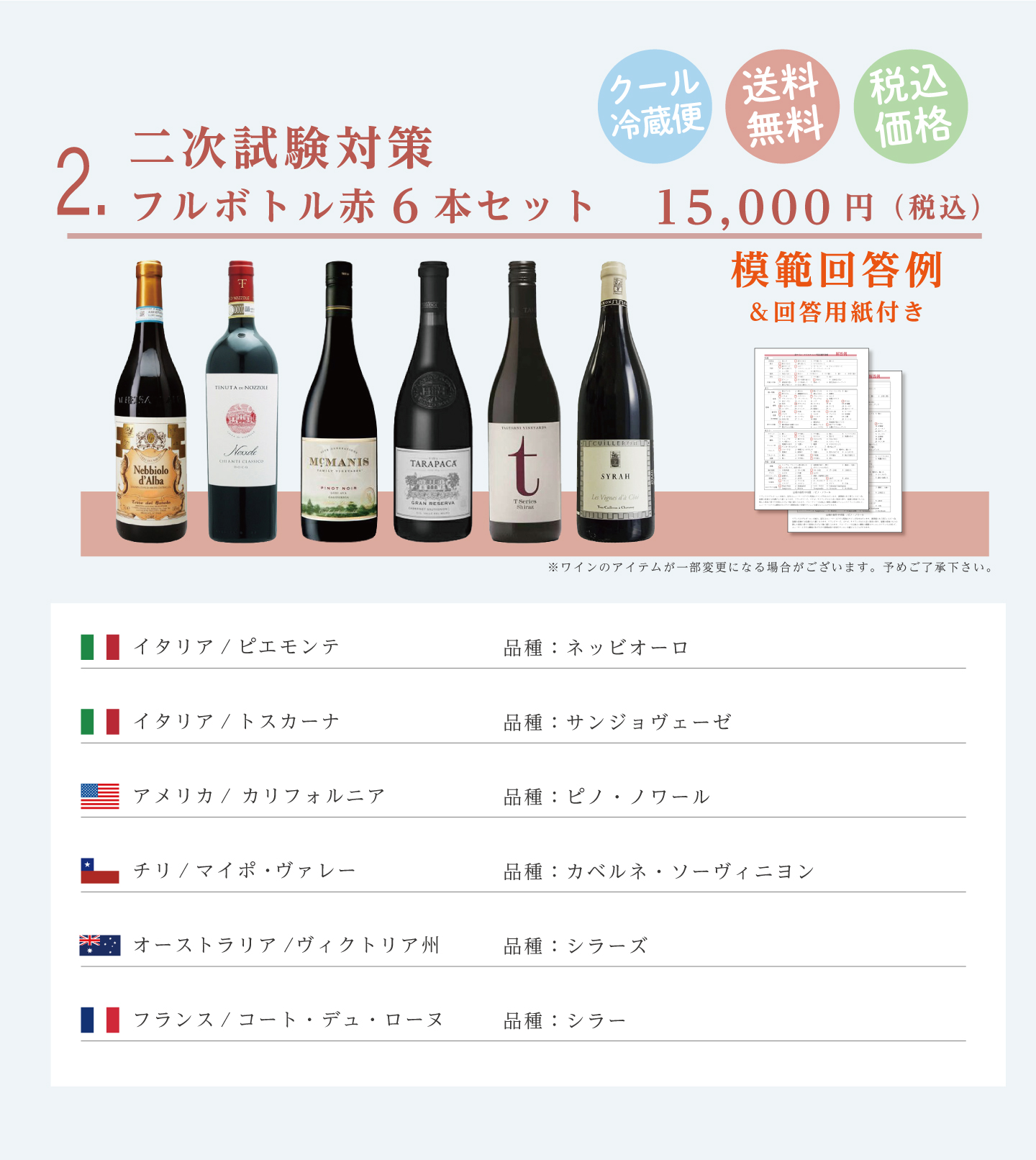 ソムリエ、ワインエキスパート二次試験対策☆ハードリカーセット